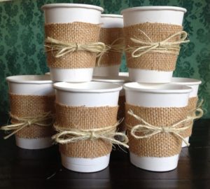 Twine & Burlap Cup Sleeves