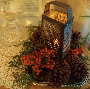 Christmas Grater Centerpiece for table