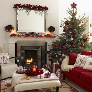 Festive Christmas Apartment Living Room decor ideas