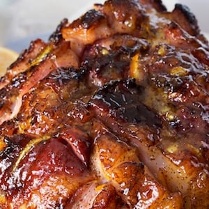 Bourbon Orange Glazed Ham