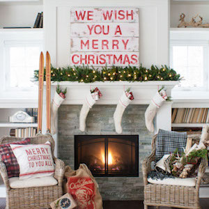 Cozy Christmas Mantel