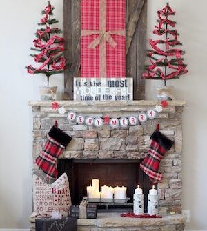 Plaid Mantel