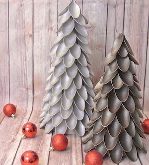 DIY Mini Christmas Tree Paper Ornaments - The Sweetest Occasion