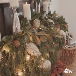 Lush Greenery Christmas Mantel