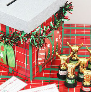 Ugly Sweater Ballot Box