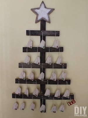 DIY Wall Mounted Advent Calendar