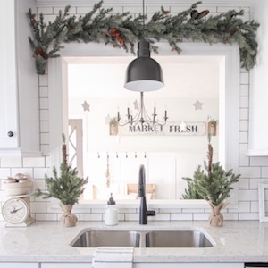 Winter Wonderland Christmas Kitchen Decor