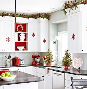 Snowflake Christmas Cabinet Decorations