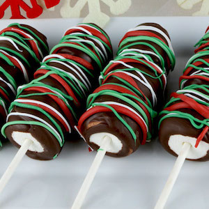 Christmas Marshmallow Pops