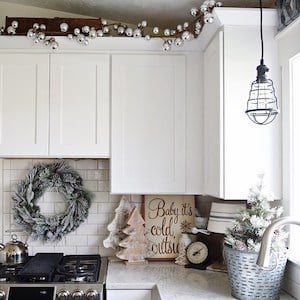 Cozy Christmas Cottage Kitchen