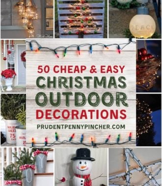 50 Cheap & Easy DIY Outdoor Christmas Decoration