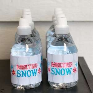 Melted Snowman Water Bottles