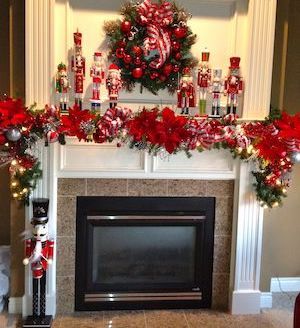 Nutcracker Collection Christmas Mantel Decor