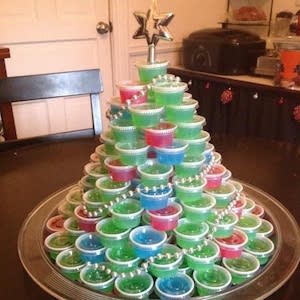 Jello Shot Christmas Tree