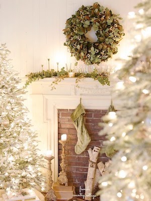 Rustic Elegance Christmas Mantle