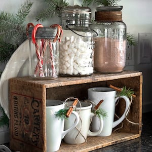 Rustic Hot Cocoa Station