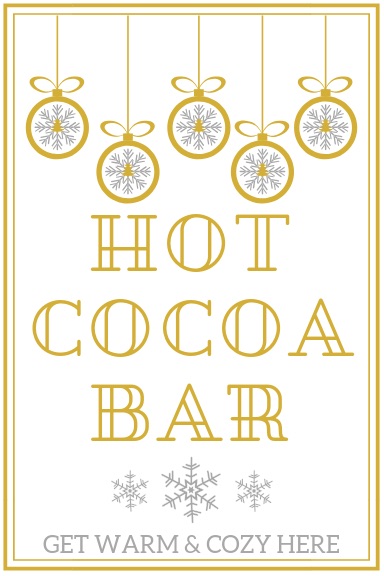 DIY @Dollar Tree Hot Cocoa Bar! Very easy. #dollartree