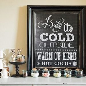 Easy Hot Cocoa Bar