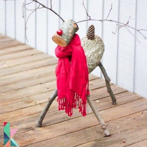 rustic christmas Reindeer Logs