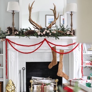 Modern Holiday Mantel