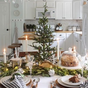 Natural Christmas Table Decoration