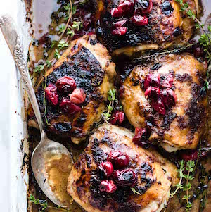 Cranberry Balsamic Roasted Chicken