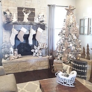  Rustic Farmhouse Christmas Mantel Decor