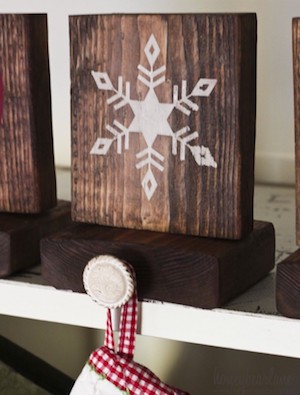 Rustic Stocking Holder