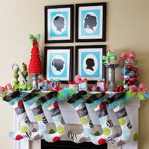 Whimsical Christmas Mantel Decor 