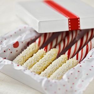 Chocolate Dipped Peppermint Sticks