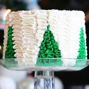 Christmas Tree Surprise Inside Cake