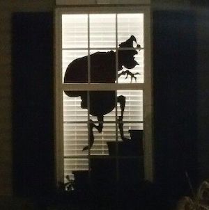 Window Grinch Silhouette