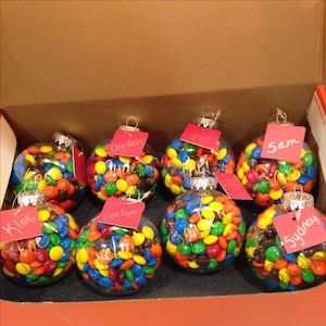 Candy Filled Ornaments
