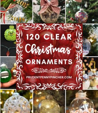 120 DIY Clear Glass Christmas Ornaments