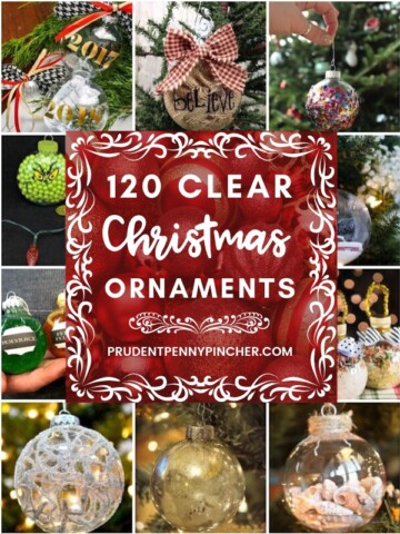 120 DIY Clear Glass Christmas Ornaments