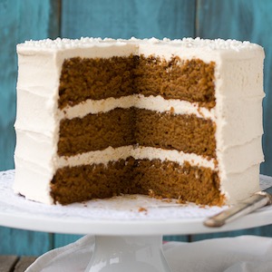 Spice Cake with Eggnog Frosting
