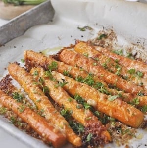 Parmesan Roasted Carrots