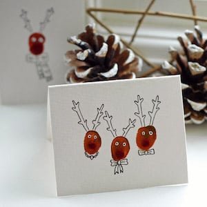 Handmade Reindeer Christmas Cards