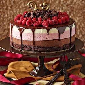 Chocolate Raspberry Mousse Cake