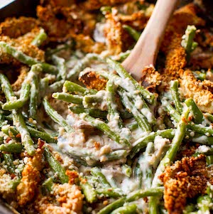 Creamy Green Bean Casserole christmas party dinner side dish