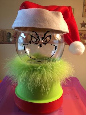 DIY Grinch Candy Dish