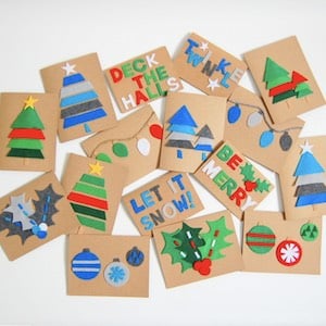 DIY Felt Christmas Cards