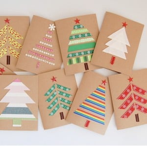 DIY Fabric Christmas Cards
