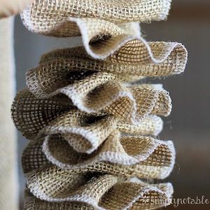 Pretty Burlap Garland