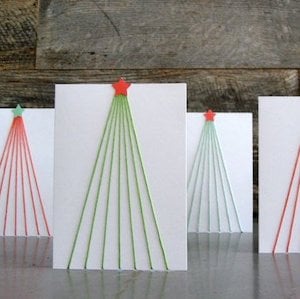 Tree Line Christmas Card