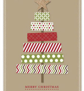 Washi Tape Christmas Tree Card