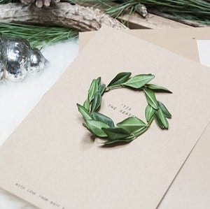 Leaf Wreath Card