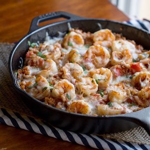 Cajun Shrimp Quinoa Casserole