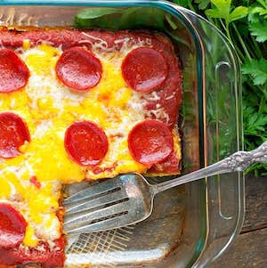 Dump and Bake Zucchini Pizza Casserole