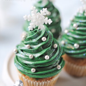 Christmas Tree Cupcakes